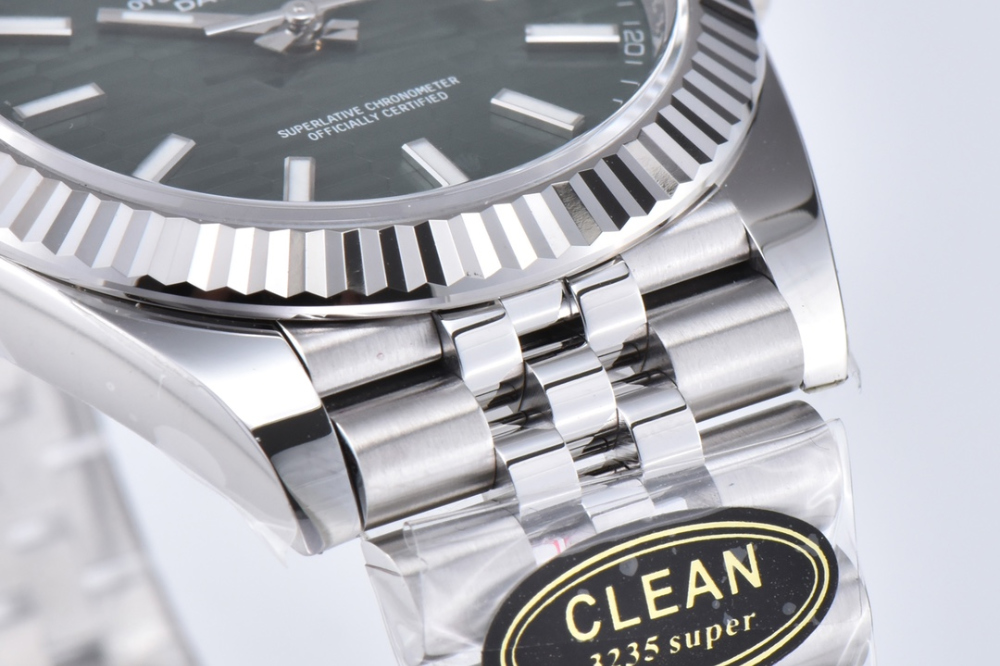 [CLEAN공장] 로렉스 데이저스트 [10P] [쥬빌리] [플루티드모티프 민트그린] [41mm]